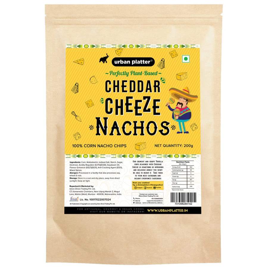 Urban Platter Cheddar Cheese Nachos - 250g