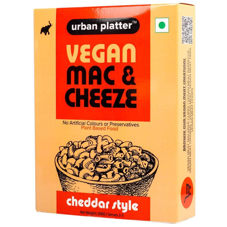 Urban Platter Vegan Mac & Cheeze, Cheddar Style - 200 GM