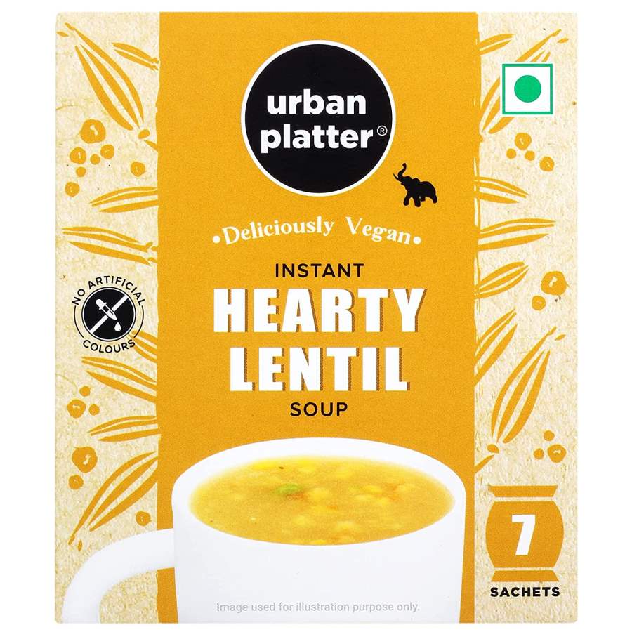 Urban Platter Vegan Instant Hearty Lentil Cup Soup - 112g