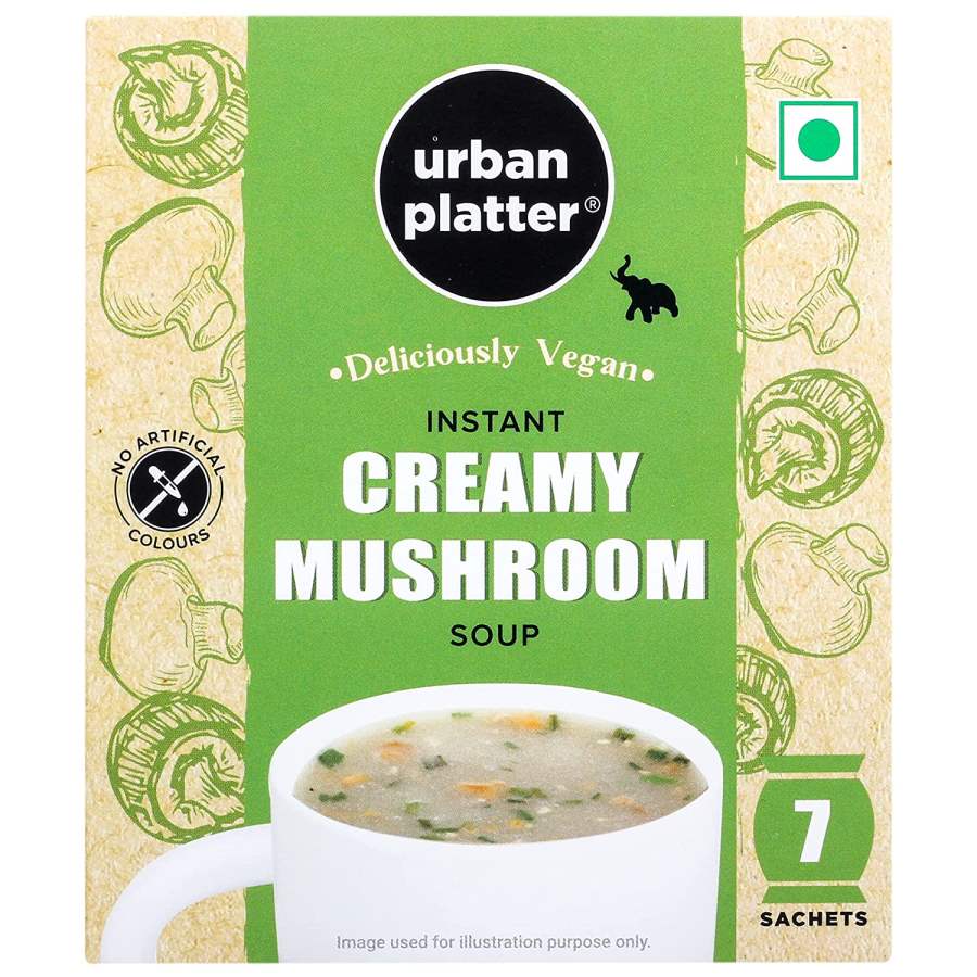 Urban Platter Vegan Instant Creamy Mushroom Cup Soup - 140g