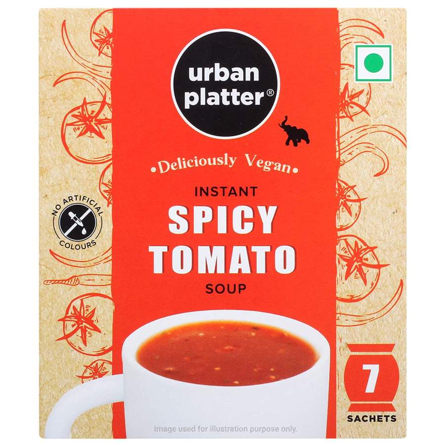 Urban Platter Vegan Instant Spicy Tomato Cup Soup - 140g