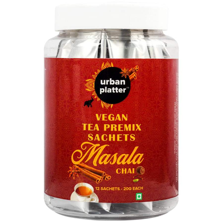 Urban Platter Vegan Tea Premix Sachets, Masala Chai - 240 g