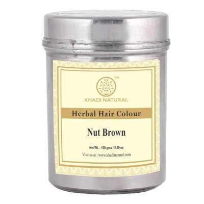 Khadi Natural Nut Brown Henna Herbal Hair Color - 150 GM