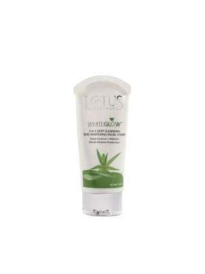 Lotus Herbals Whiteglow 3 in 1 Deep Cleansing Skin Whitening Facial Foam - 50 GM