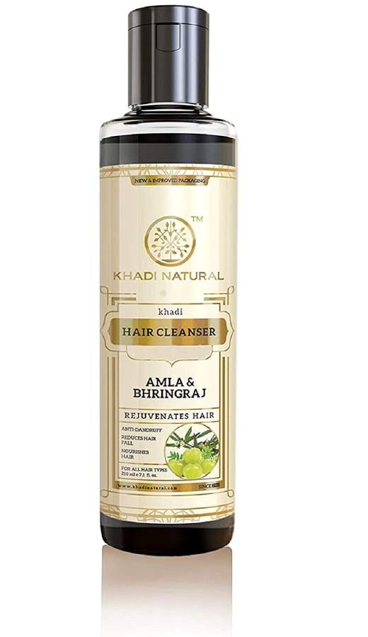 Khadi Natural Amla and Bhringraj Hair Cleanser(Shampoo) - 210 ML