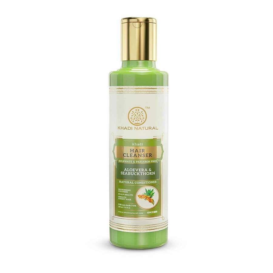 Khadi Natural Aloevera Seabuckthorn Cleanser/Shampoo - 210 ML