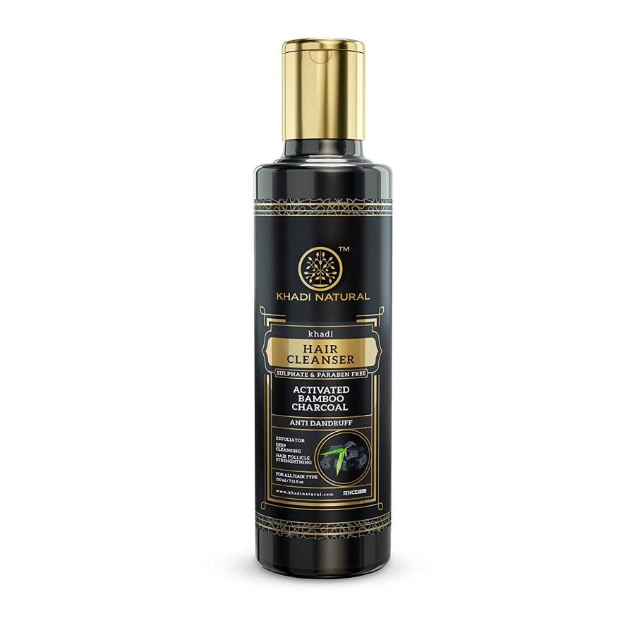 Khadi Natural Charcoal Cleanser/Shampoo - 210 ML