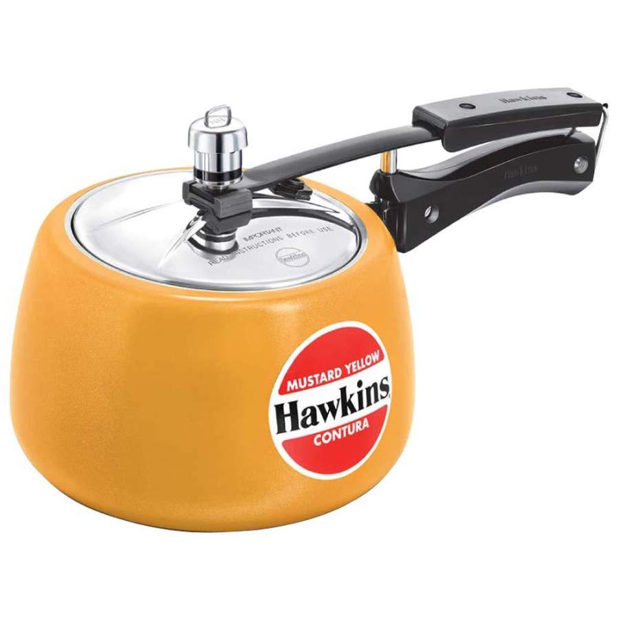 Hawkins Ceramic-Coated Contura Pressure Cooker - 3Ltr-Apple Green
