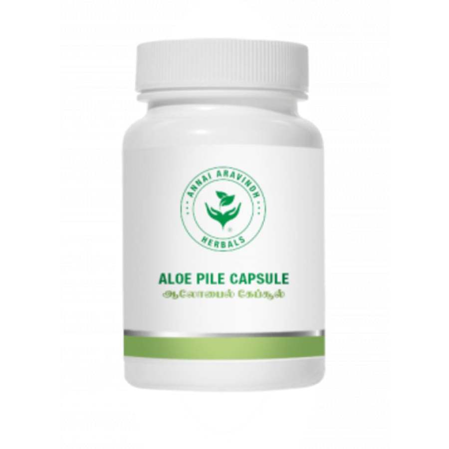 Annai Aravindh Herbals Aloe Pile Capsules - 90 Caps