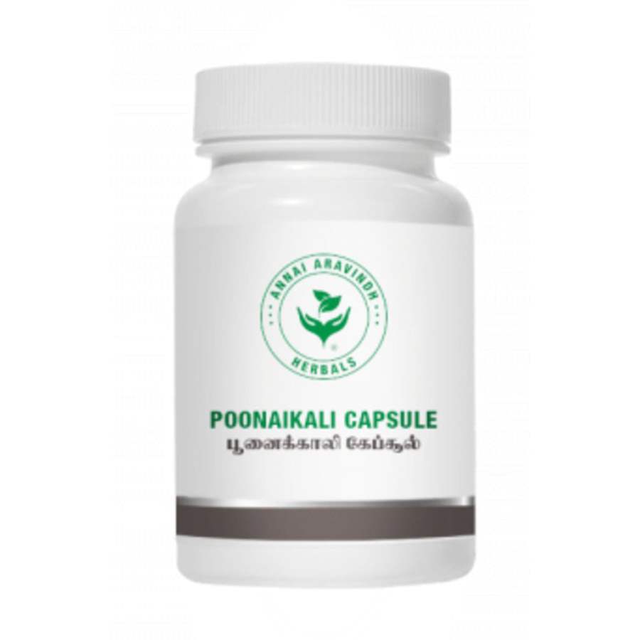 Annai Aravindh Herbals Poonaikkali Capsules - 30 Caps