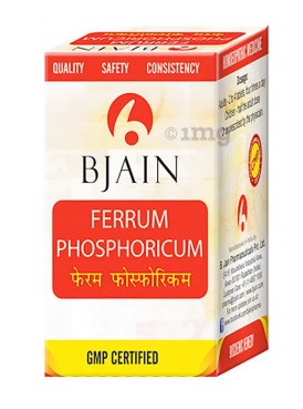 B Jain Homeo Ferrum Phosphoricum Biochemic Tablet - 25 gm - 12X