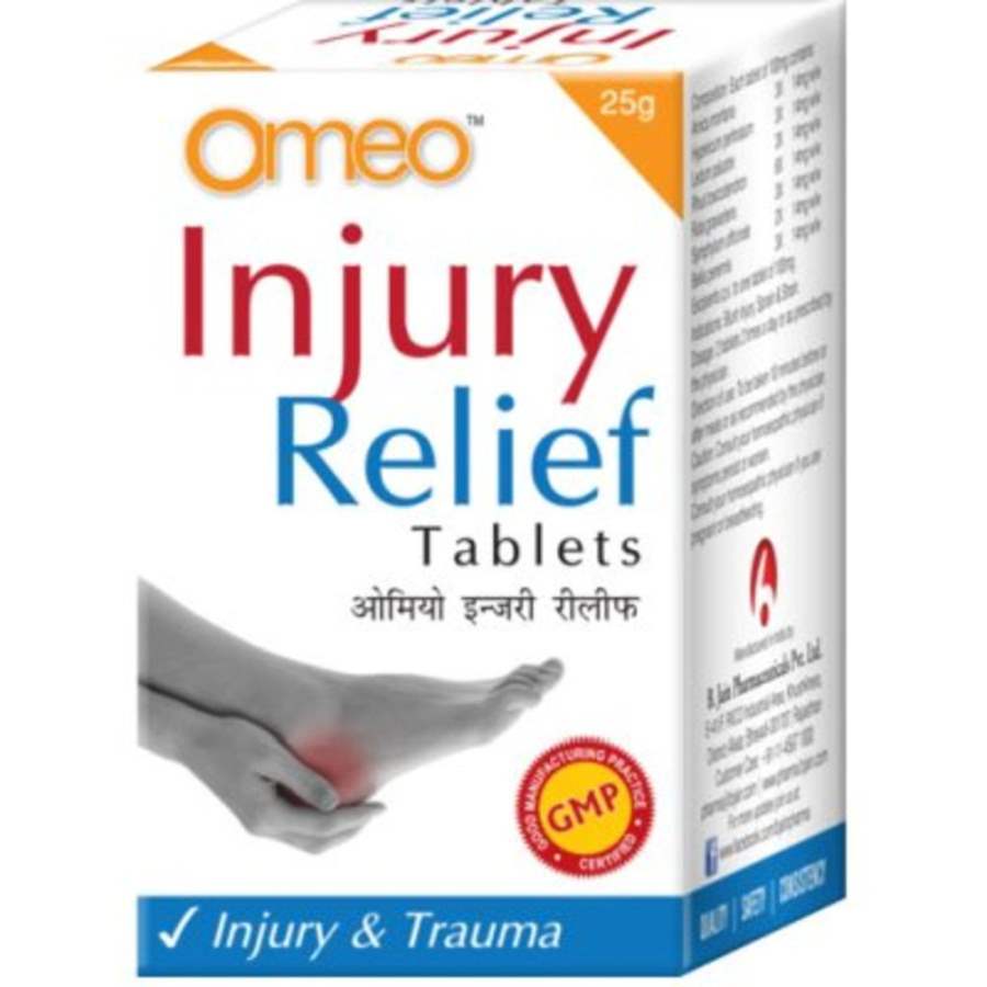 B Jain Homeo Injury Relief Tablets - 25 GM