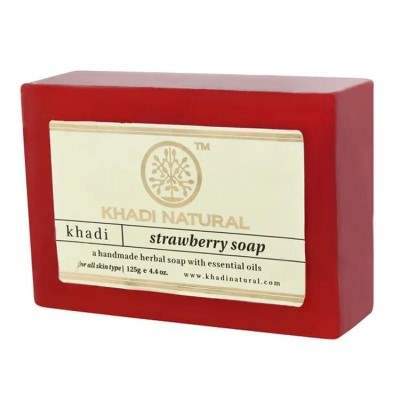 Khadi Natural Strawberry Soap - 125 GM