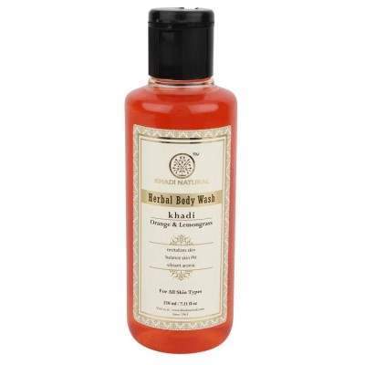 Khadi Natural Orange & Lemongrass Herbal Body Wash - 210 ML