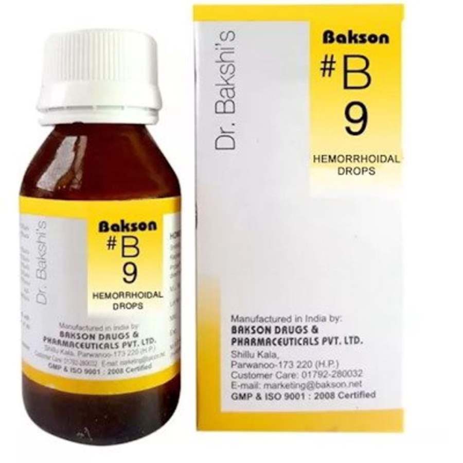 Bakson s B9 Hemorrhoidal Drops - 30 ML
