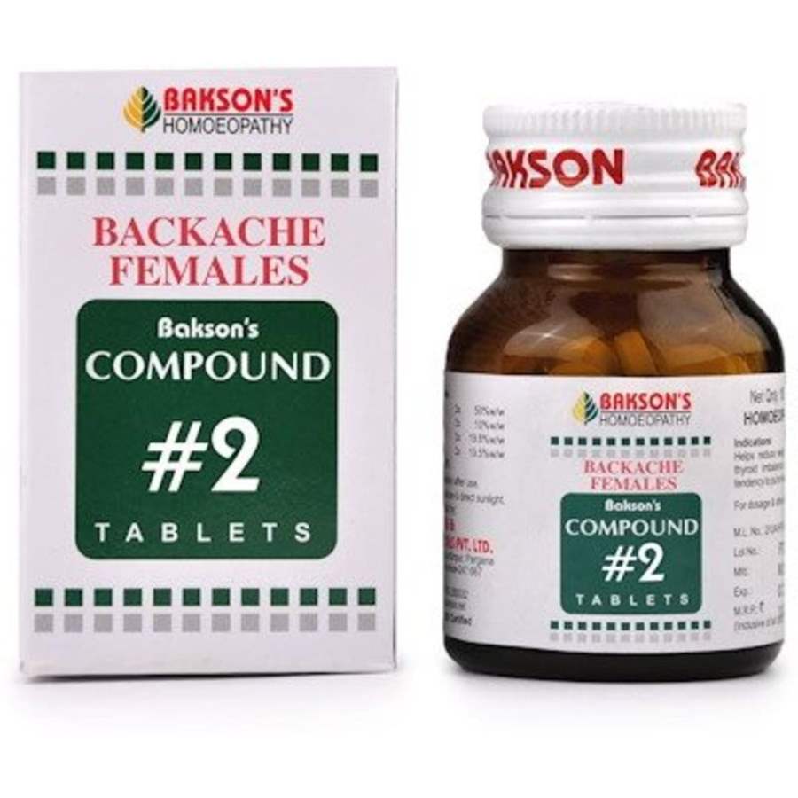 Bakson Compound No 2 (Backache Females) - 100 Tabs