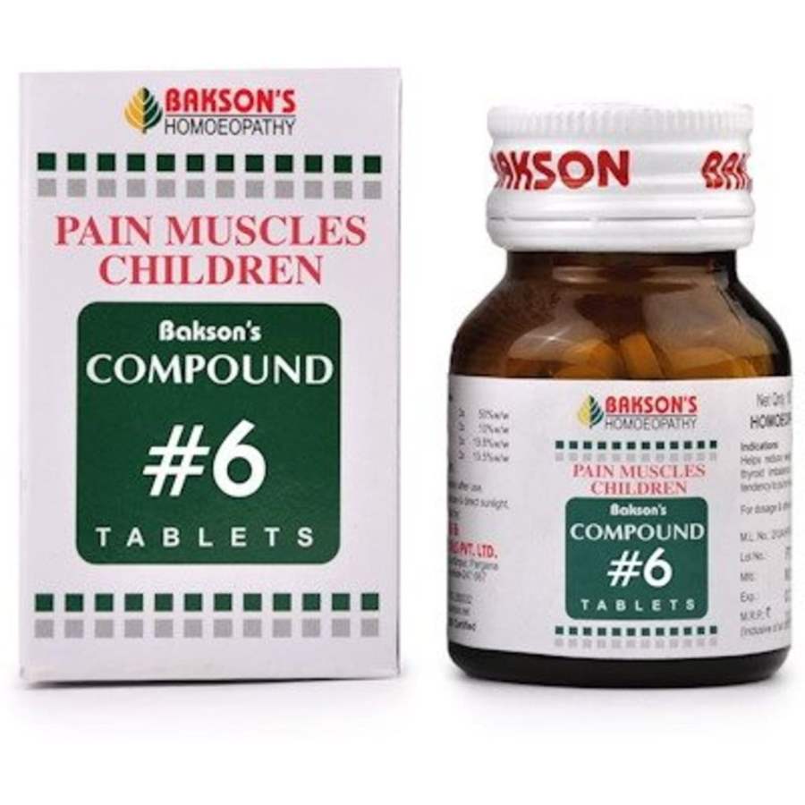 Bakson Compound No 6 (Pain Muscles Children) - 100 Tabs