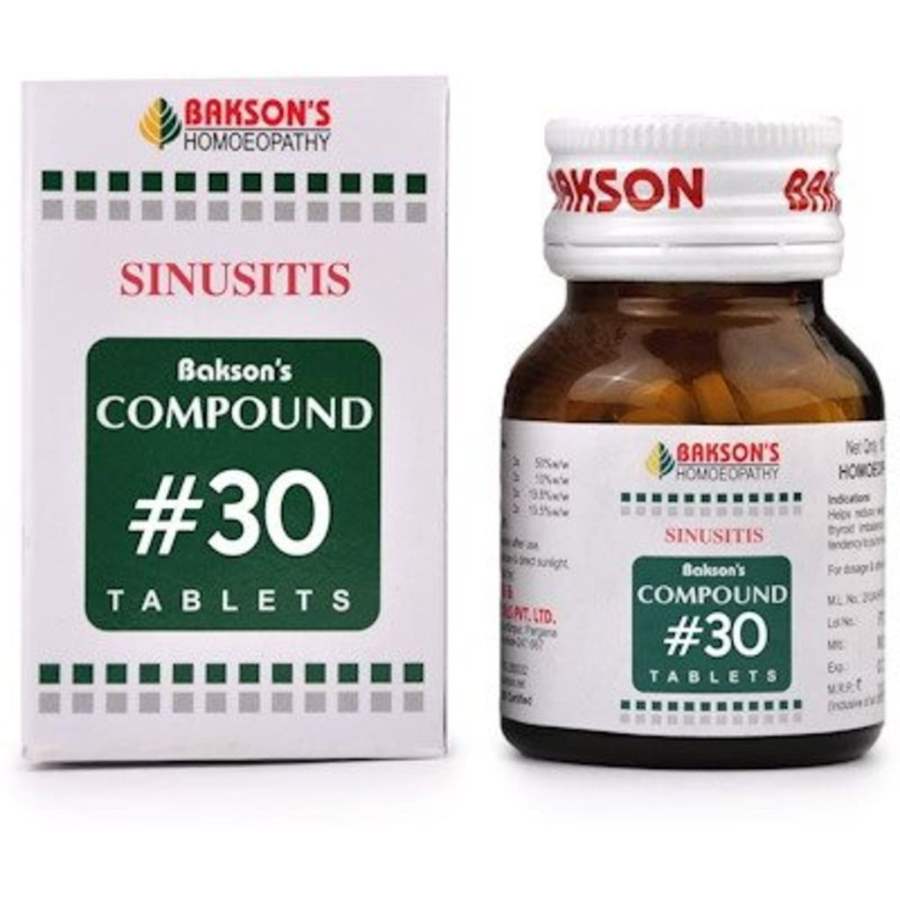Bakson Compound No 30 (Sinusitis) - 100 Tabs