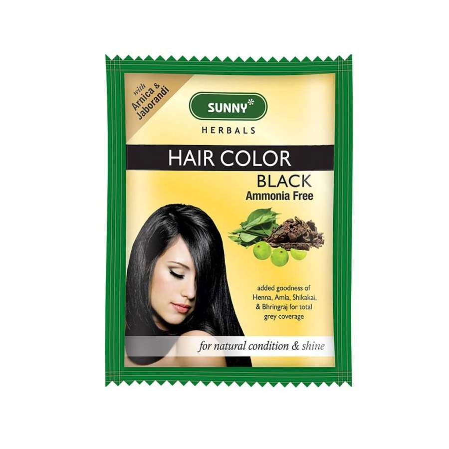 Bakson s Sunny Hair Color - Black - 100 GM (5 * 20 GM)