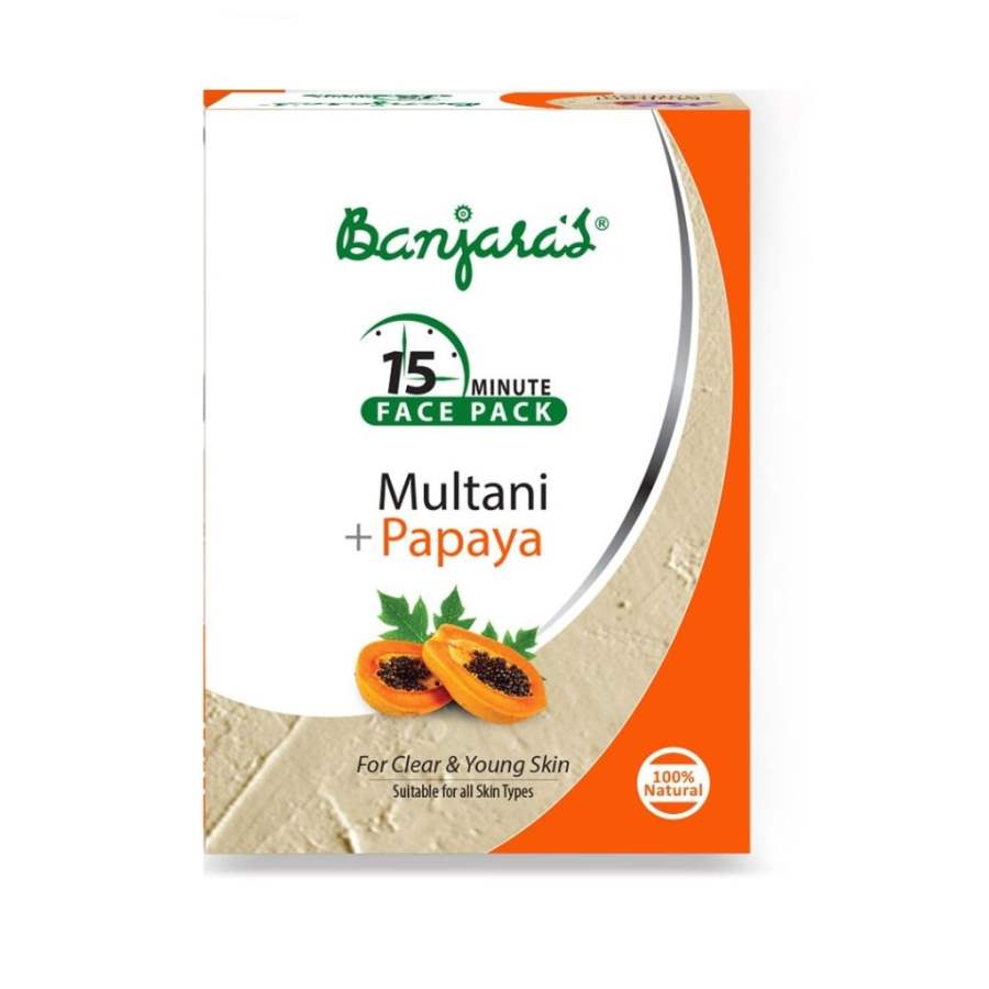 Banjaras Papaya Multani Face Pack Powder - 100 GM (5 * 20 GM)