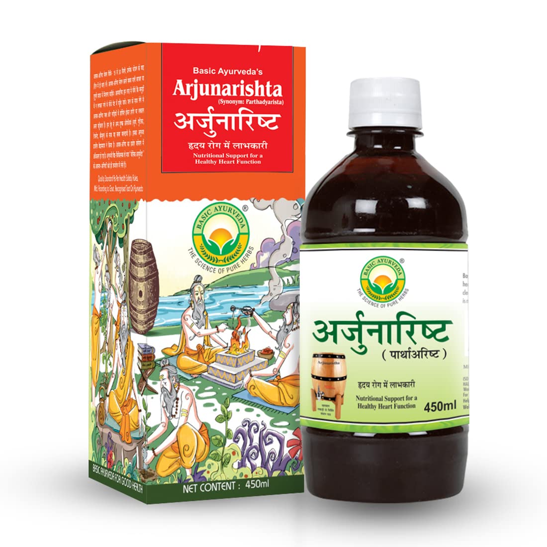 Basic Ayurveda Arjunarishta Syrup - 450 ml