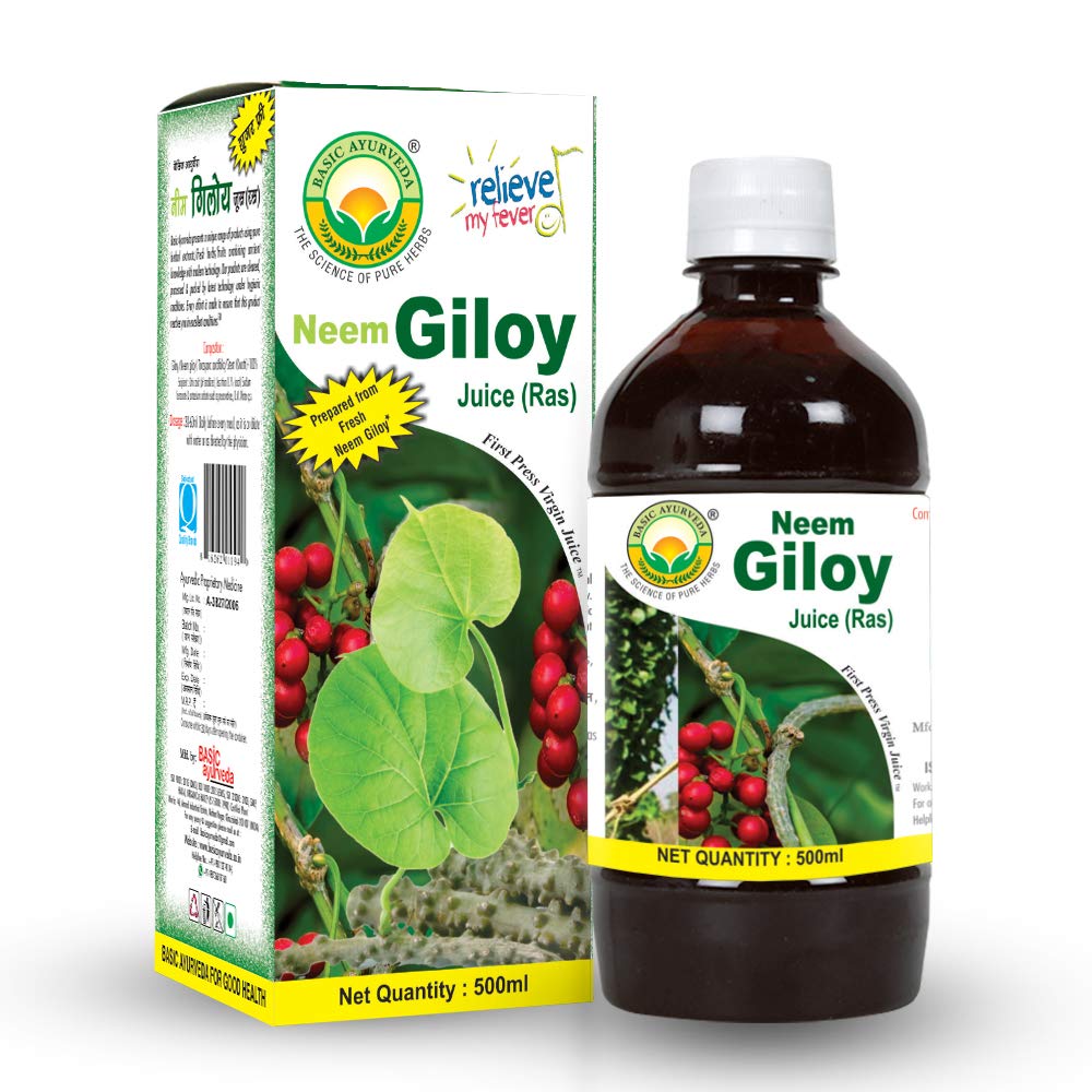 Basic Ayurveda Neem Giloy Juice (Ras) - 500 ML