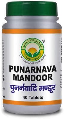 Basic Ayurveda Punarnava Mandoor - 40 Tabs