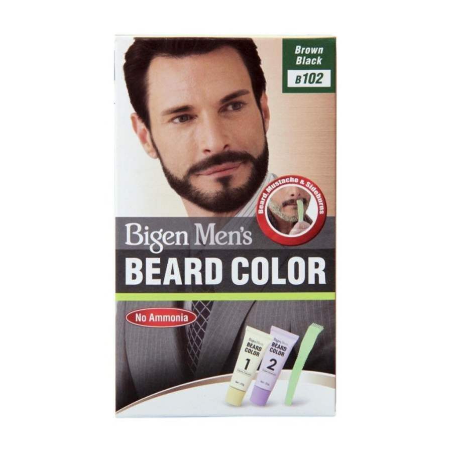 Bigen Mens Beard Color - Brownish Black B102