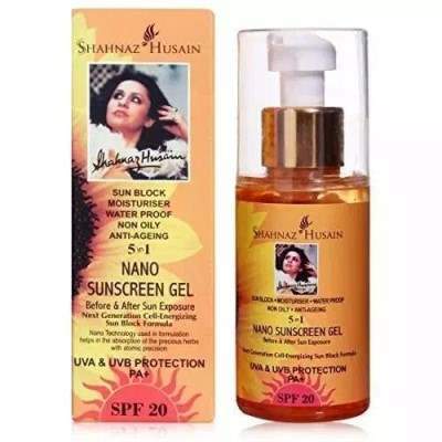 Shahnaz Husain 5 In 1 Nano Sunscreen Gel Uva & Uvb Protection Pa+ Spf 20 - 100 GM