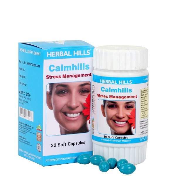 Herbal Hills Calmhills Stress Management Formula Capsules - 30 soft Caps