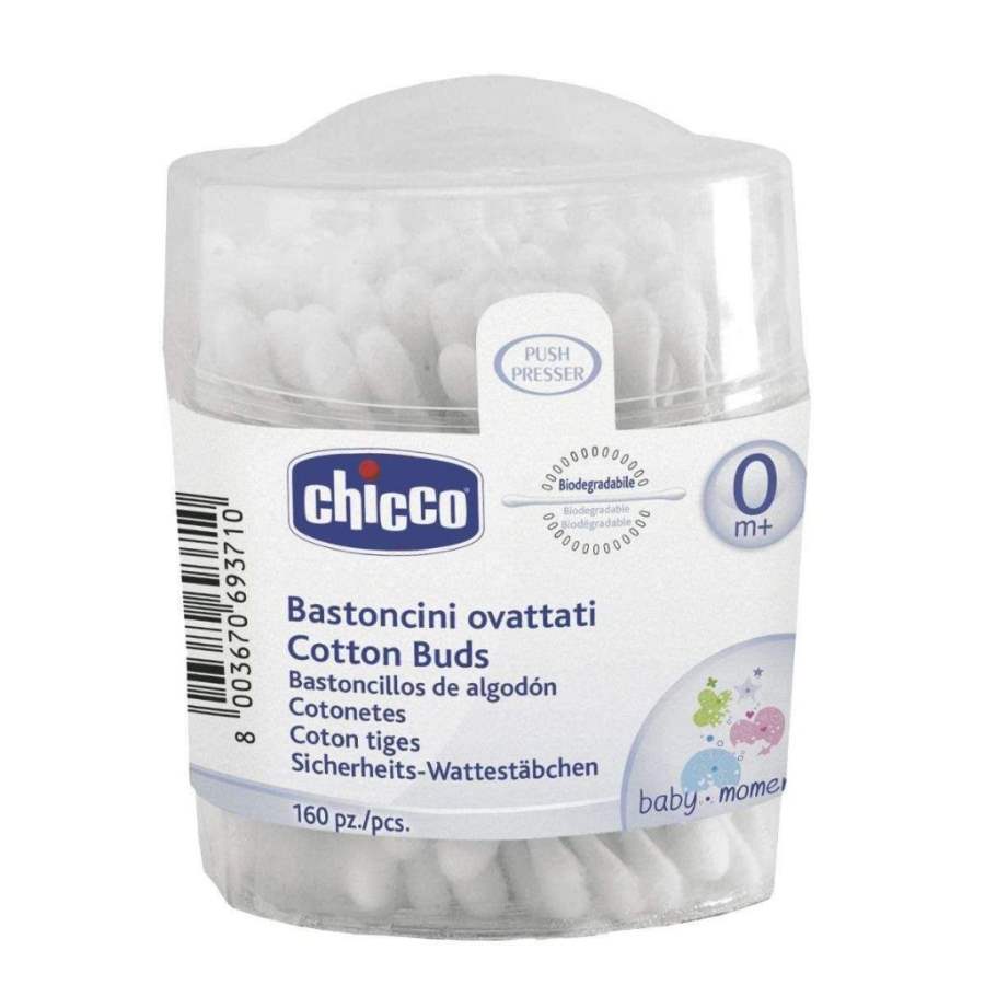Chicco Baby Moments Cotton Buds - 160 Pieces
