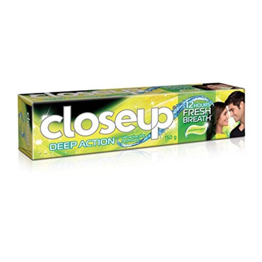 Closeup Deep Action Fresh Breath Toothpaste - Lemon Mint - 150 GM