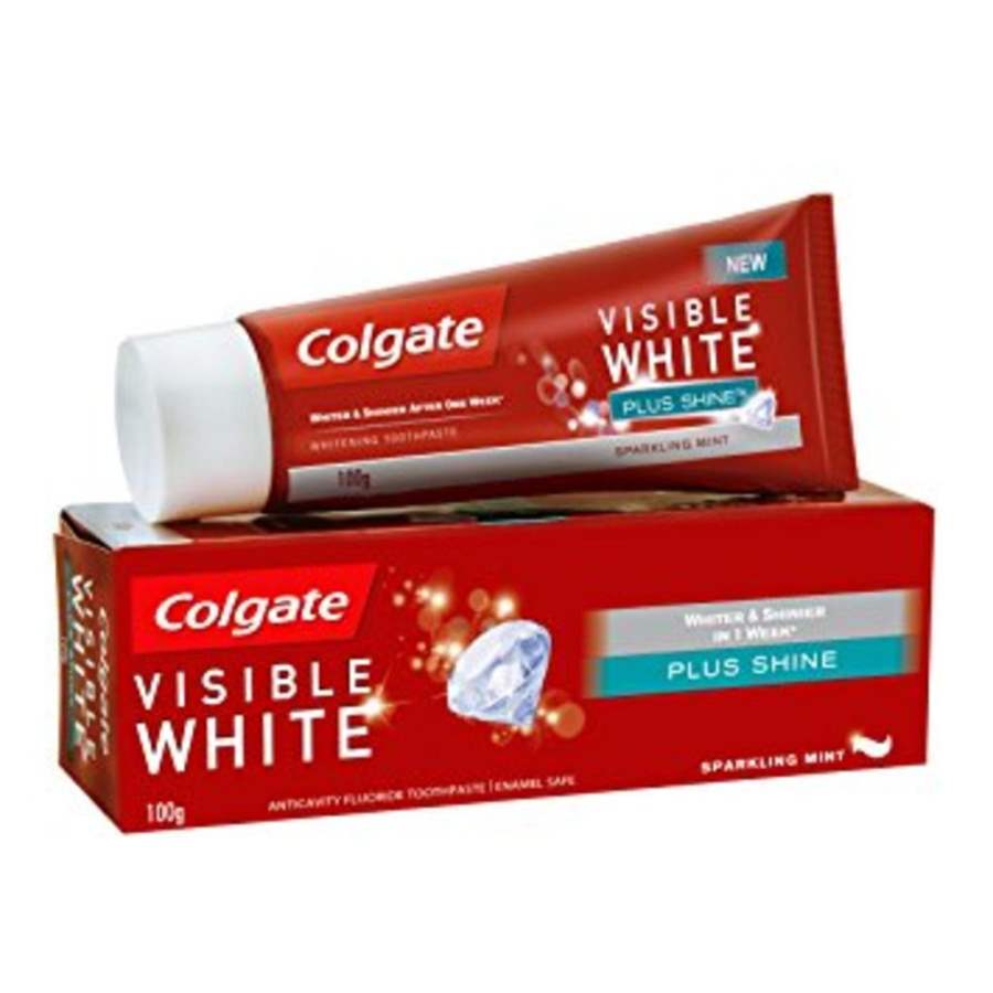 Colgate Visible White Plus Shine Toothpaste - 100 GM