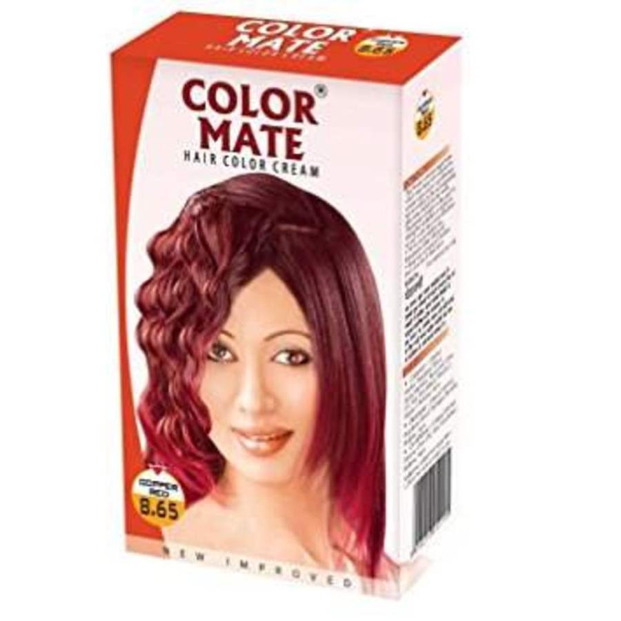 Color Mate Hair Color Cream Copper Red - 8.65 - 60 ML