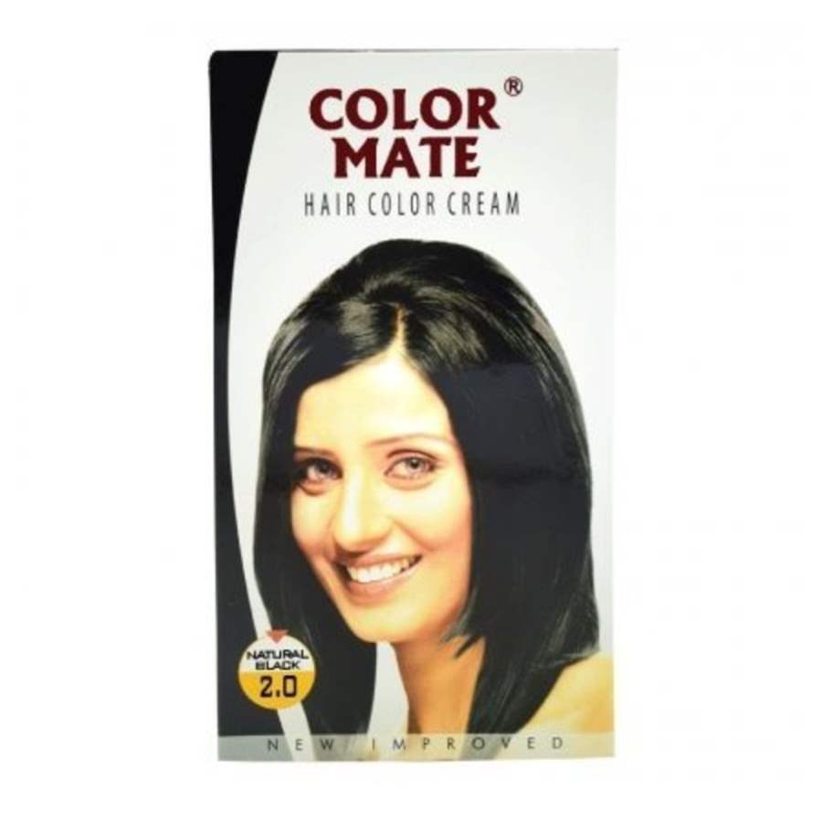 Color Mate Hair Color Cream - Natural Black 2.0 - 60 ML