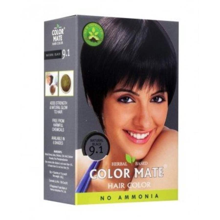 Color Mate Hair Color Powder - Natural Black 9.1 - 150 GM