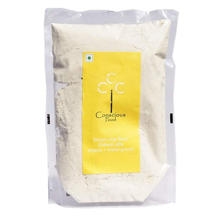 Conscious Food Brown Rice Flour (Bhura Chawal Atta) - 500 GM