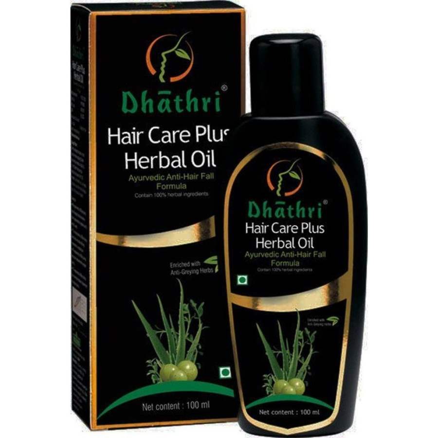 Dhathri Hair Care Plus Herbal Oil - Black - 100 ML