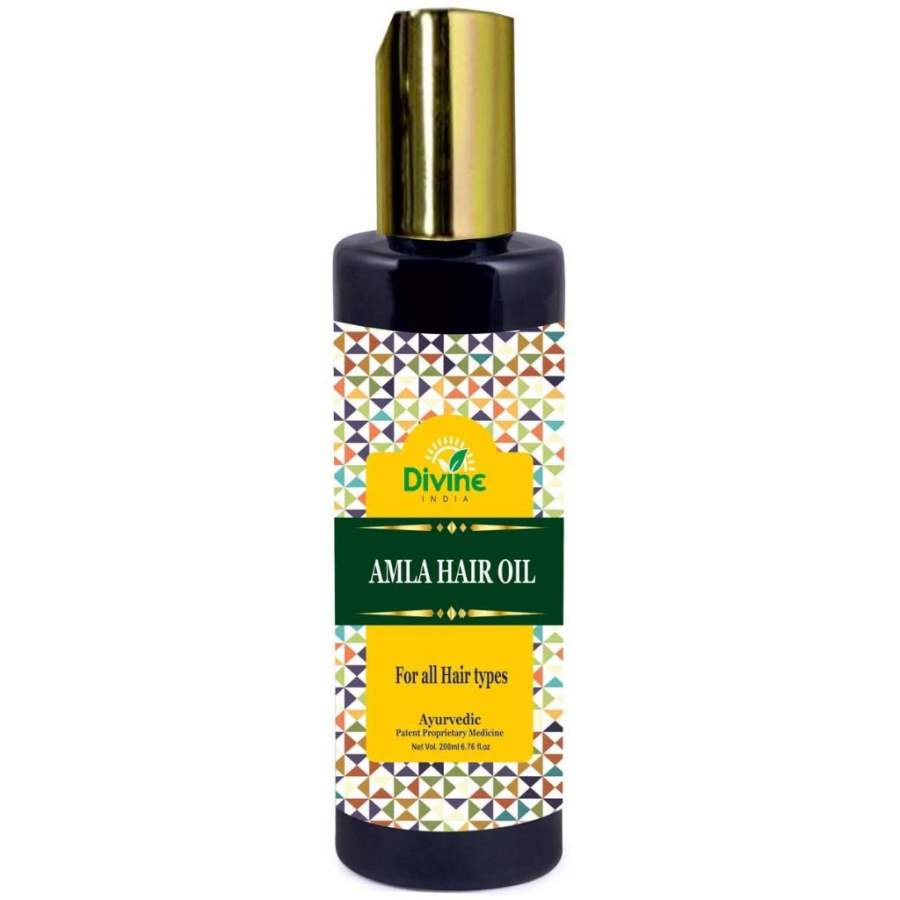 Divine India Amla Hair Oil Enriched with Brahmi and Neem - 200 ML