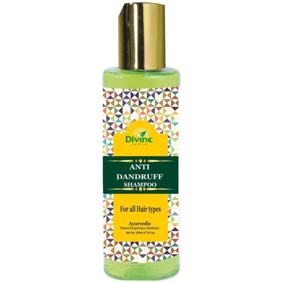 Divine India Anti Dandruff Herbal Shampoo Enriched with Neem and Rosemary - 200 ML
