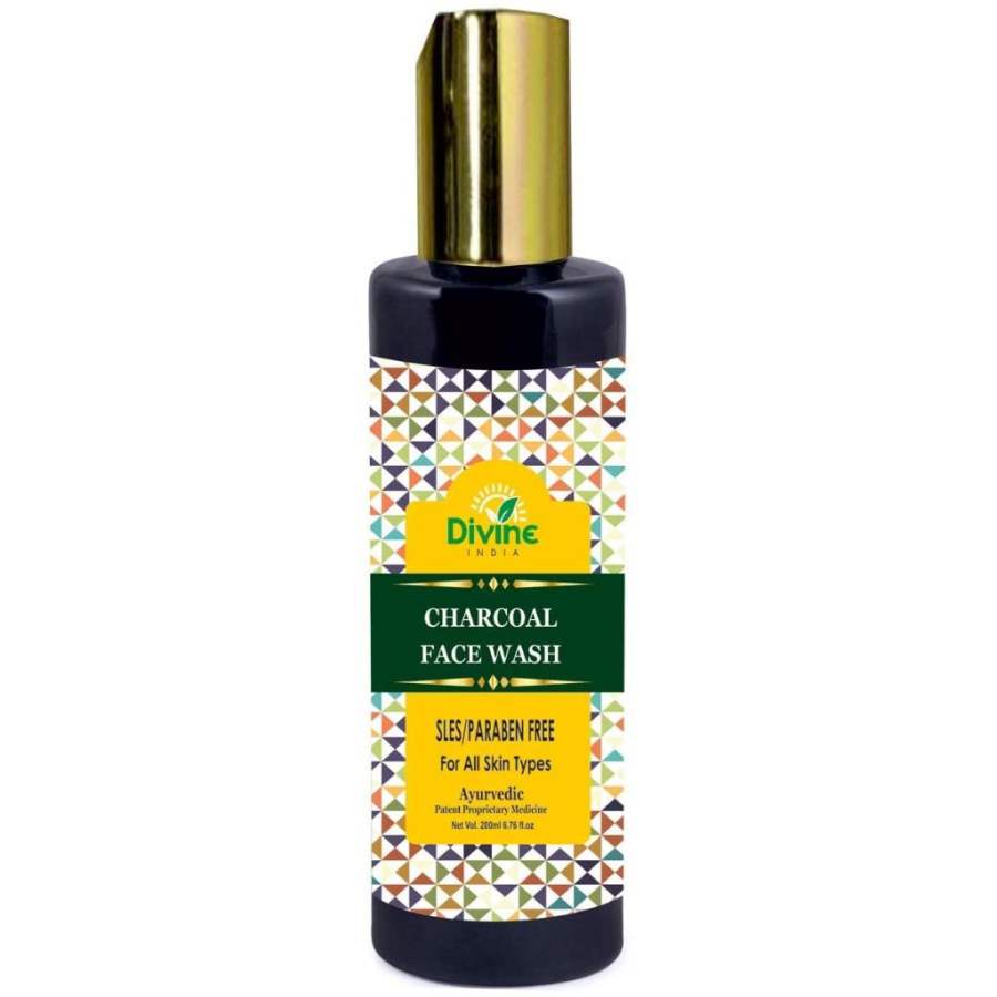 Divine India Charcoal Face Wash - 200 ML