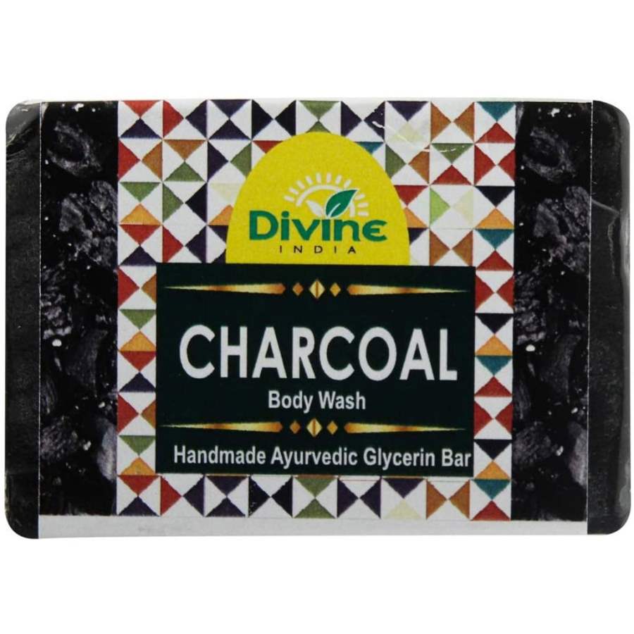Divine India Charcoal Soap - 375 GM (3 * 125 GM)