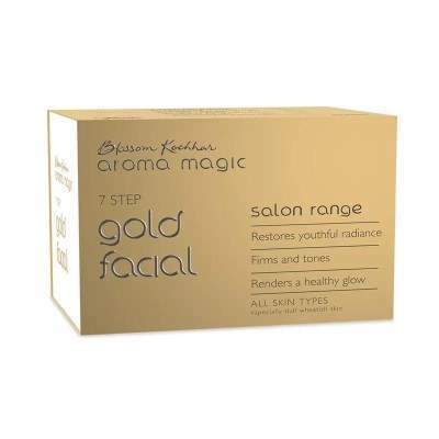 Aroma Magic 7 Step Gold Facial Kit Salon Range (All Skin Types) - 35GM+10 ML