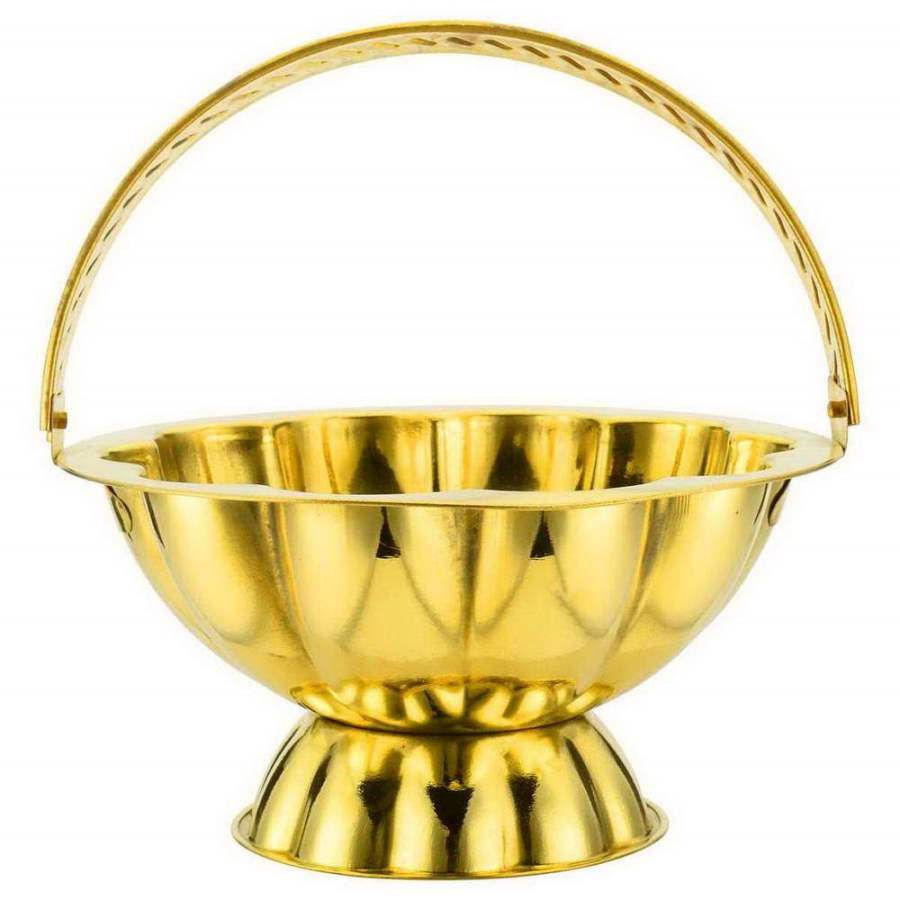 Muthu Groups Brass Flower Basket Lotus - 1 No