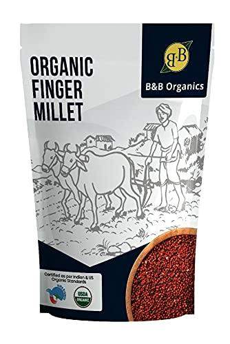 B & B Organics Finger Millet (Ragi), 500 g - 1 No
