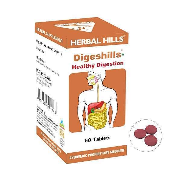 Herbal Hills Digeshills Tablets - 60 Tabs