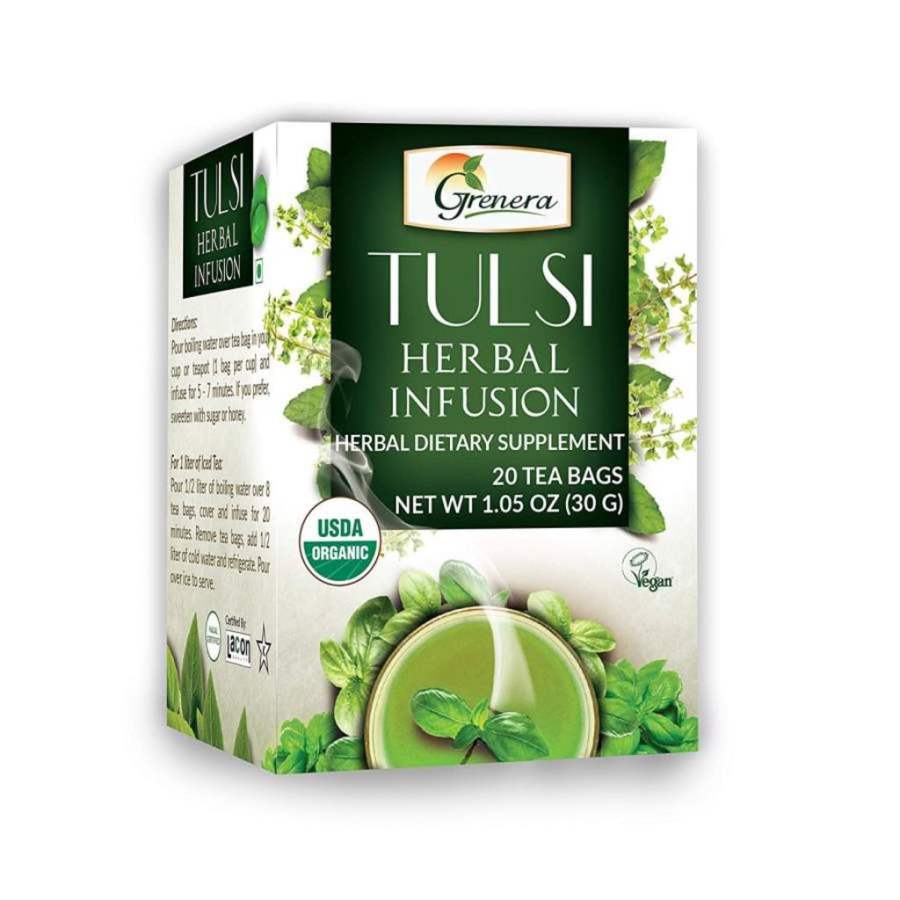 Grenera Tulsi Herbal Infusion Tea - 20 Tea Bags