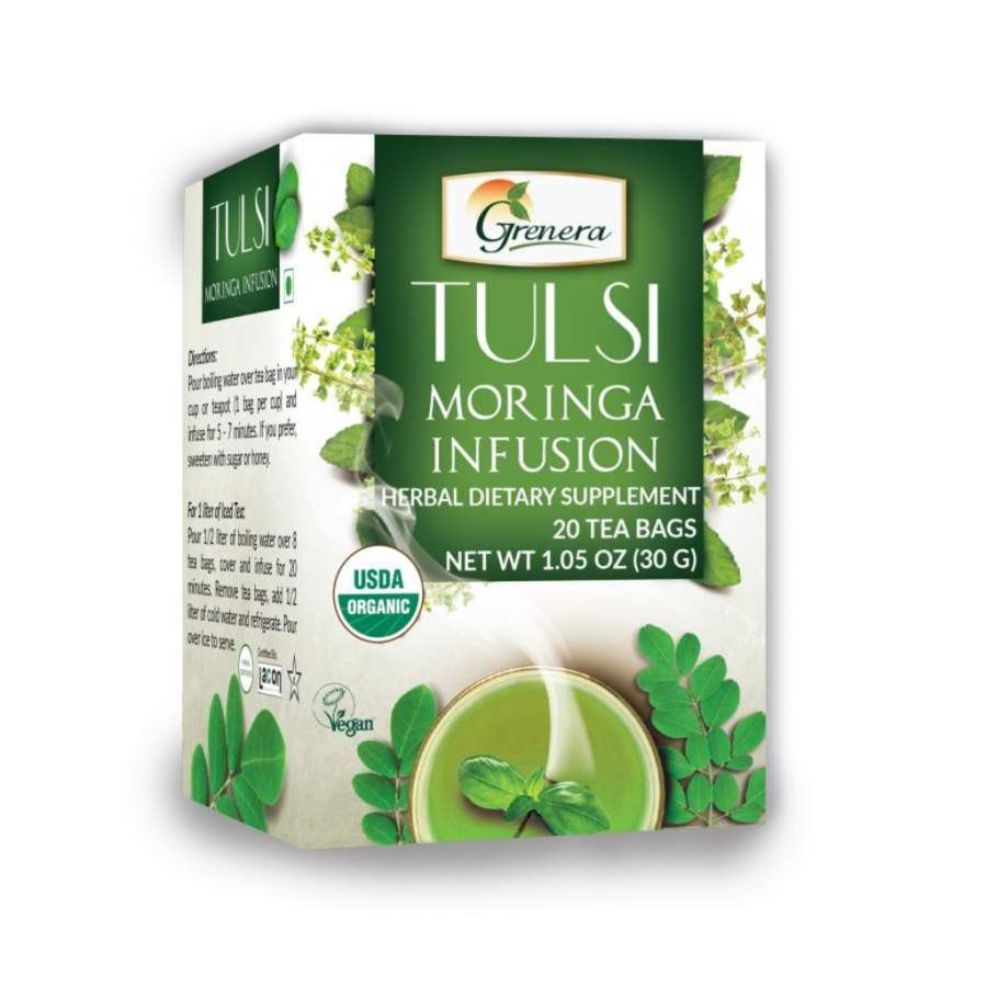 Grenera Tulsi Moringa Infusion - 20 Tea Bags