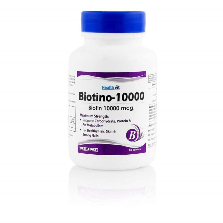 Healthvit Biotin 10000mcg Maximum Strength - 60 Caps