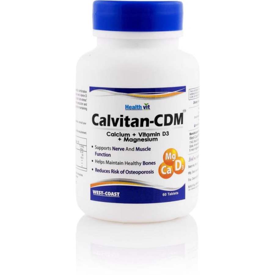 Healthvit Calcium Citrate + Vitamin D3 & Magnesium - 60 Tabs